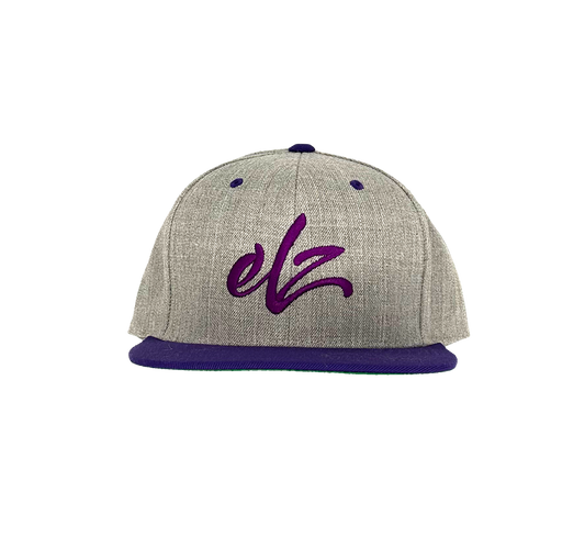 Elz Hat - Tan and Purple